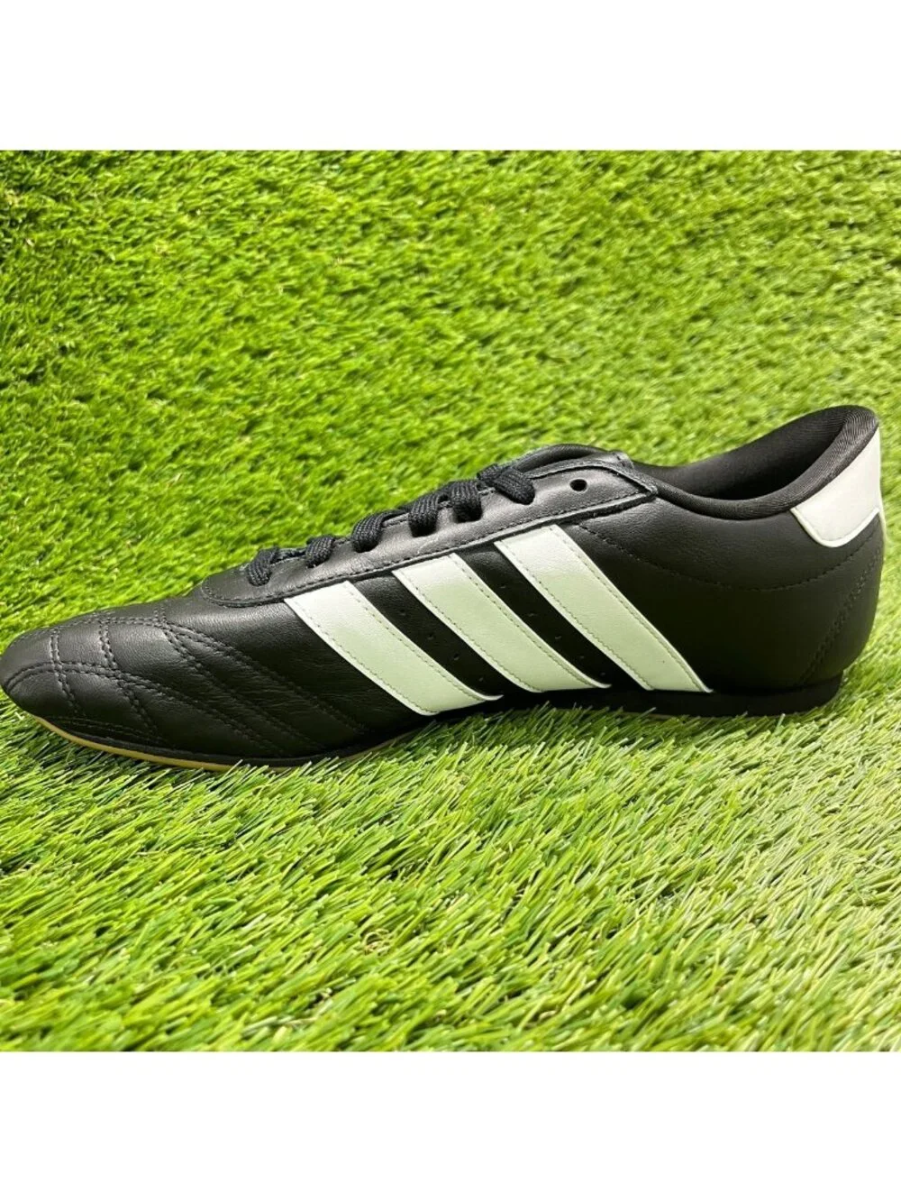 Adidas Taekwondo Lace Womens Size 9.5 Black Athletic Lifestyle Shoes Sneakers